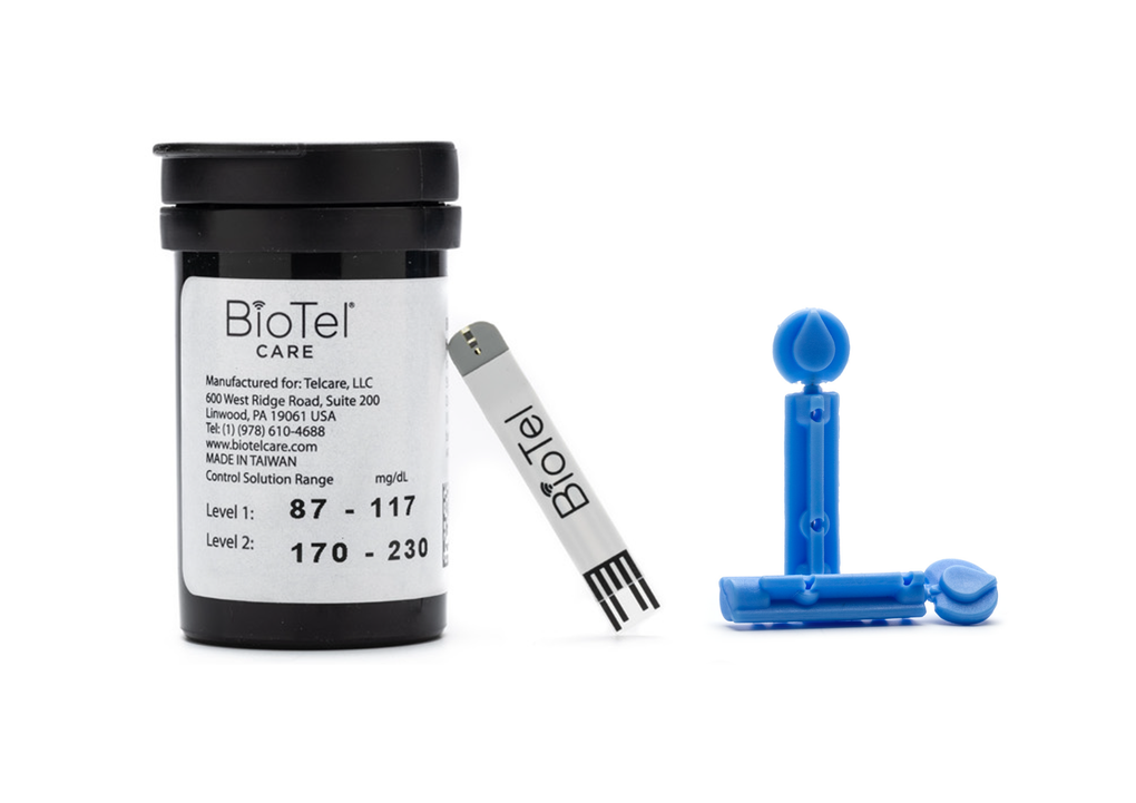Philips BioTel Care Blood Glucose Monitoring System testing supplies